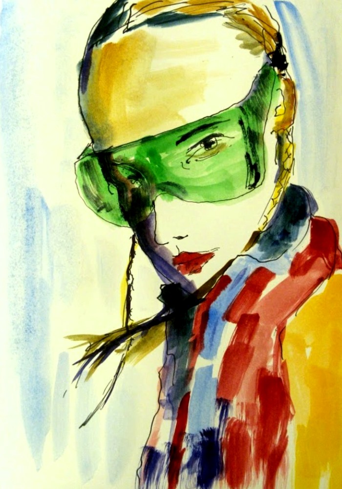 girl with green glasses 2015