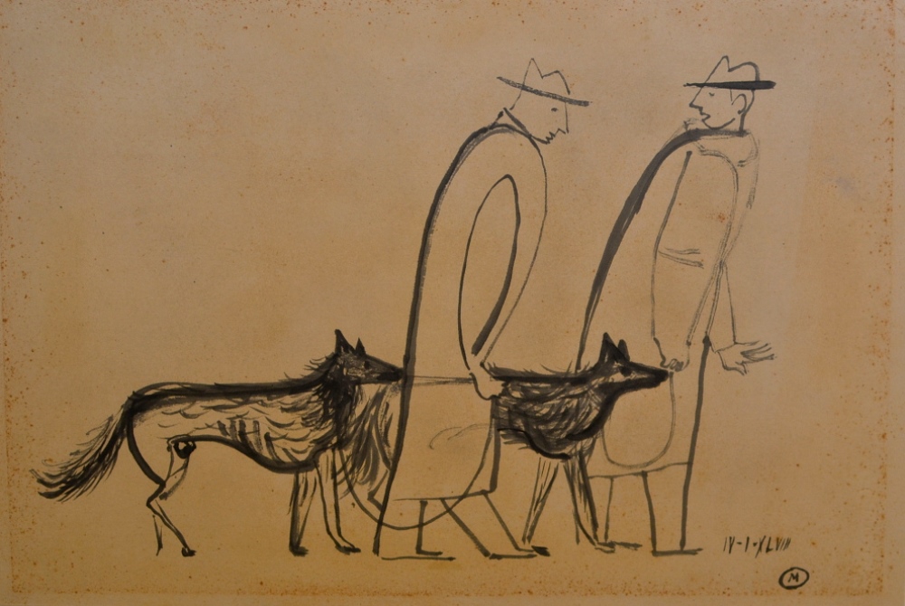 Men and Dogs dated 1948.