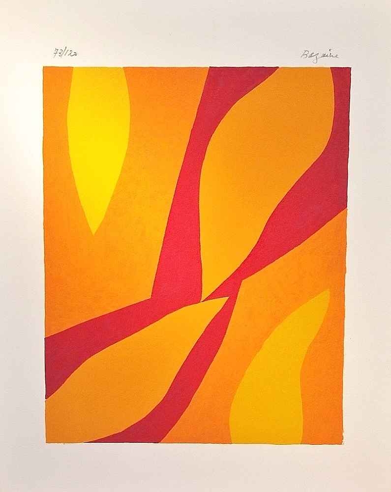 Fondation Xème anniversaire. Composistion in 3 colors, 1974