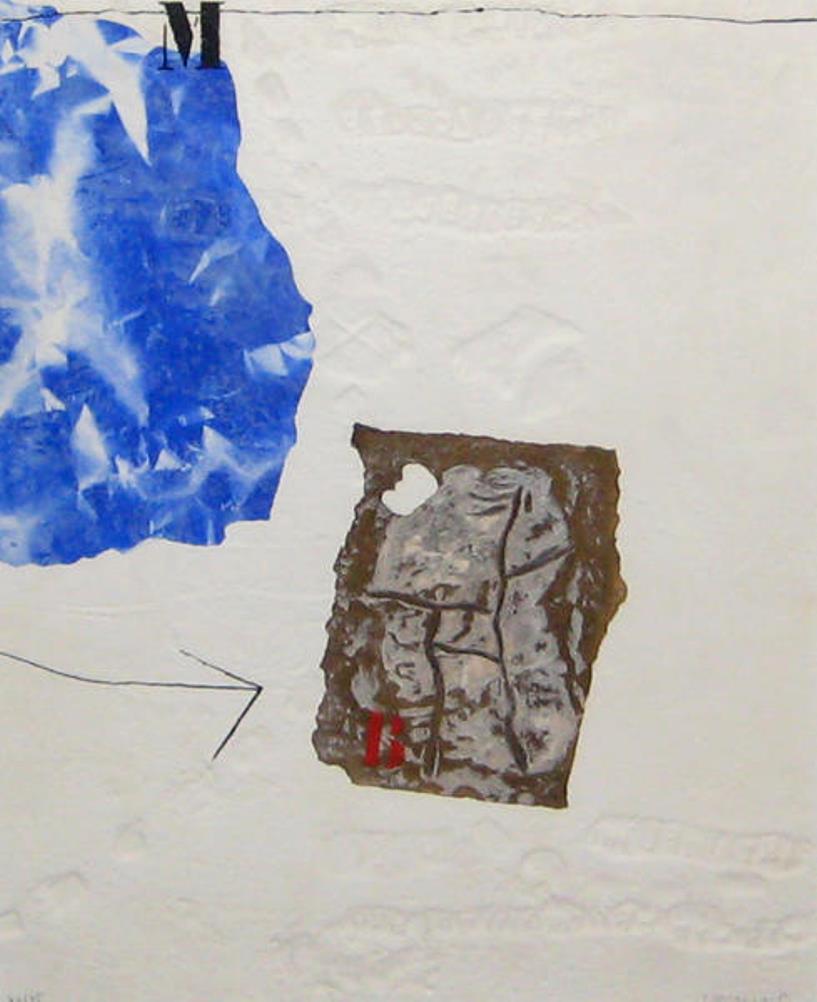 Perturbation du blanc, 1981 – (M blue) – (White disturbance)