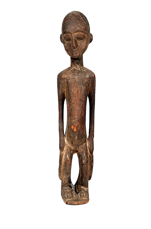 Statuette – Bas-Congo – DR Congo – Fillette en bois – H 68 cm – YLA