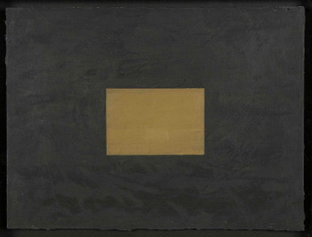Untitled; Black and gold composition circa 2002