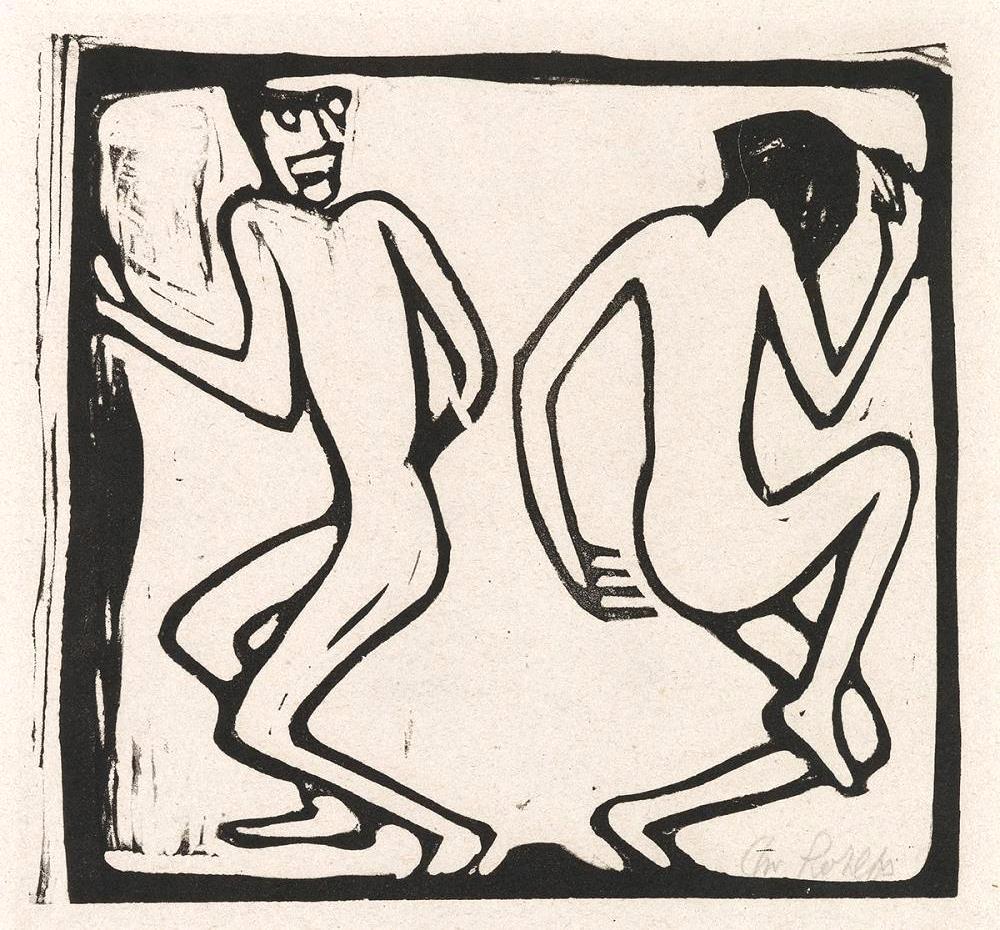 Zwei Tanzende, 1913 (Two dancers)