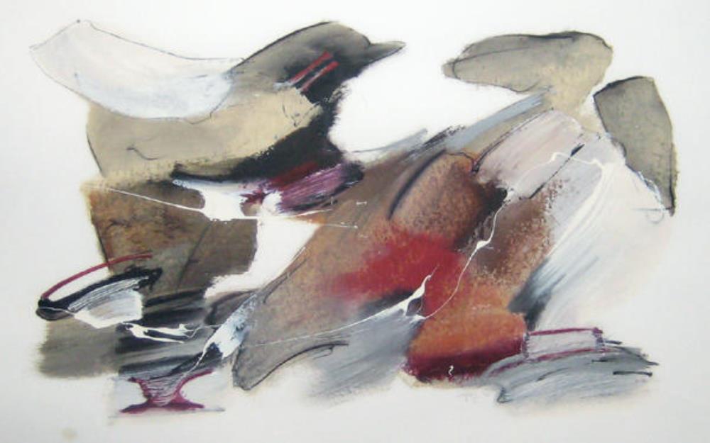 Red abstraction – Birds, 1990