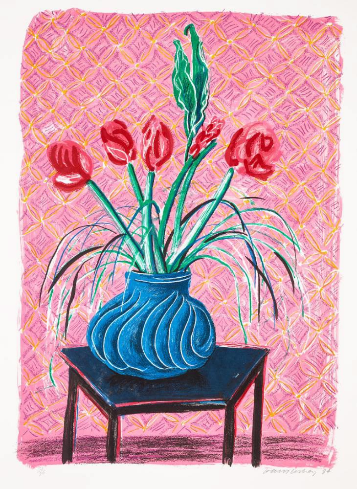 Amaryllis in Vase, 1984 (From moving focus)