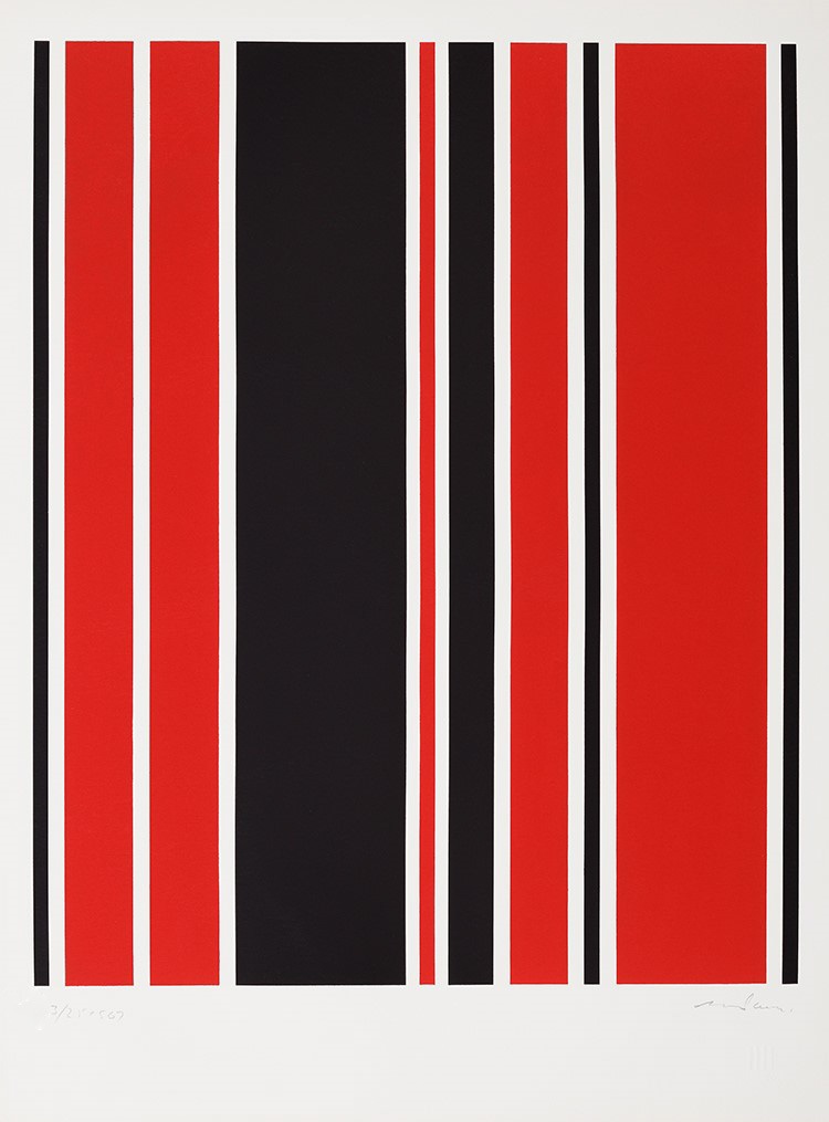 Red, Black and white composition, 1967